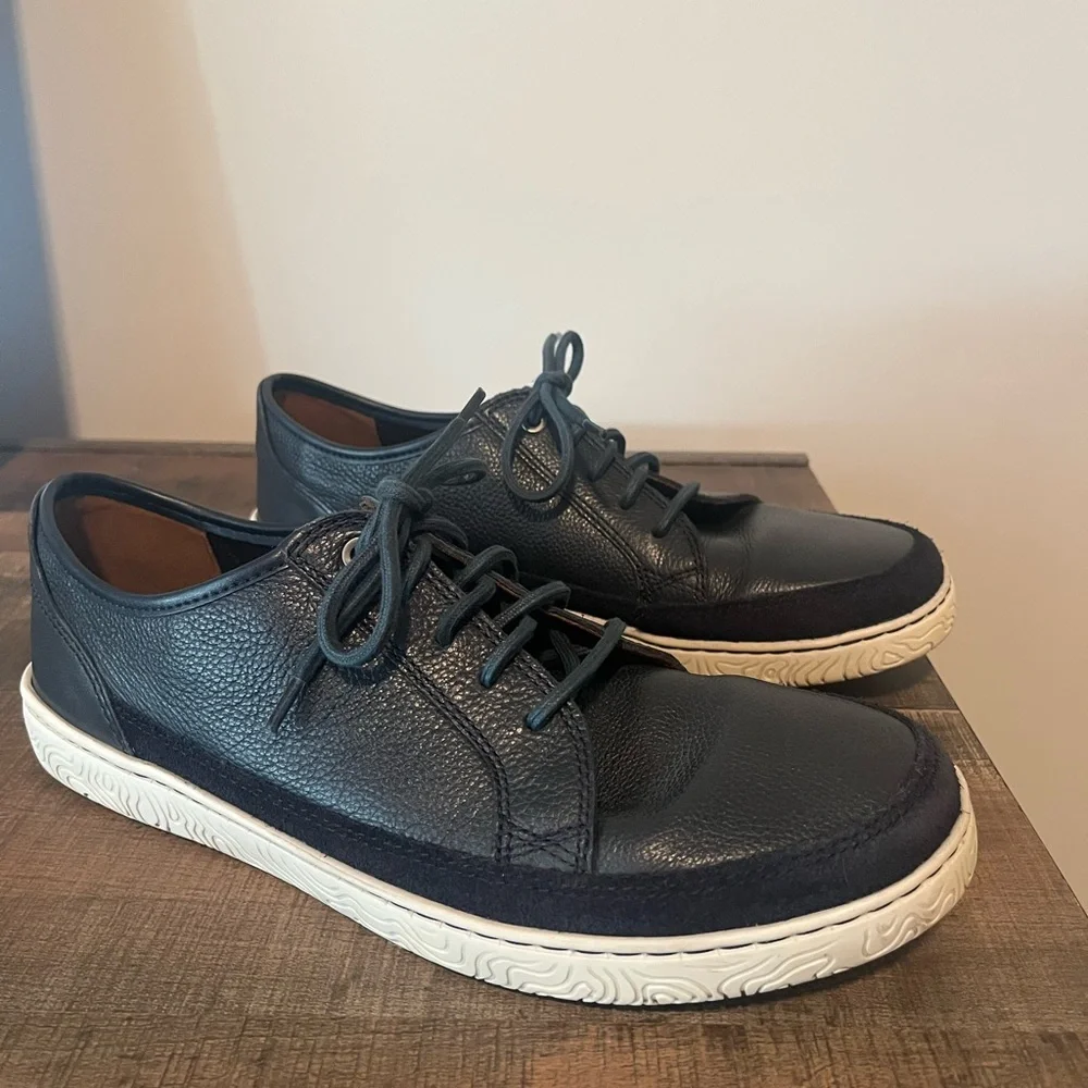 Clark’s Men’s Hodson Lace Sneakers Shoes Navy blue Leather Causal Preppy Sz.10.5